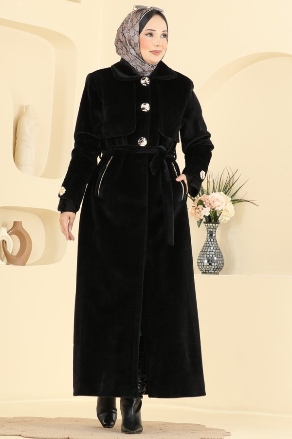 Modaselvim Topper Coat 2085GMF1212 Black