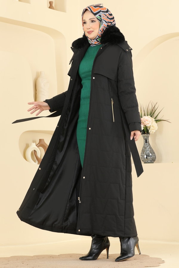 Modaselvim Topper Coat 2086GMF1212 Black