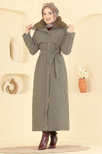 moda selvim Coat 2086GMF1212 Vision - Thumbnail