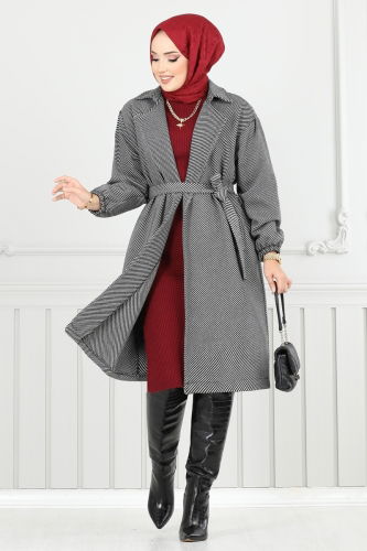 E.V.O. - Coat 211EVO1066 Pattern 1 Gray