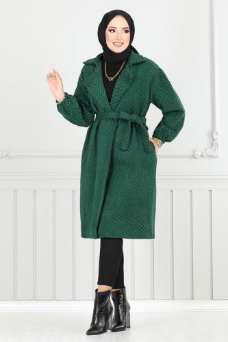 E.V.O. - Coat 211EVO1066 Pattern 2 Emerald