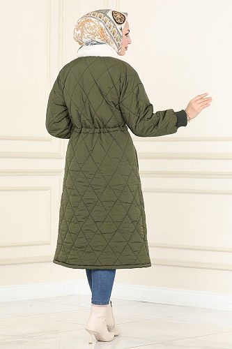 moda selvim 2517SVT808 العفني معطف - Thumbnail