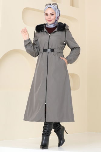 moda selvim Coat 2543SL432 Anthracite - Thumbnail