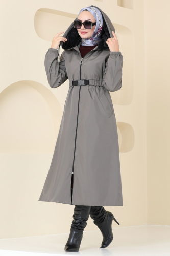 moda selvim Coat 2543SL432 Anthracite - Thumbnail