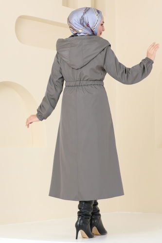 moda selvim Coat 2543SL432 Anthracite - Thumbnail