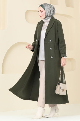 S.V.T. - Coat 2627SVT808 Khaki