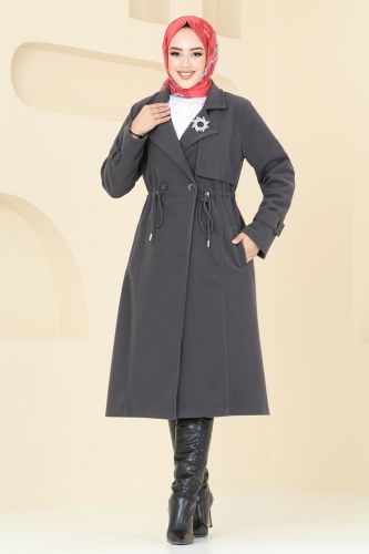 S.V.T. - Coat 2636SVT808 Anthracite