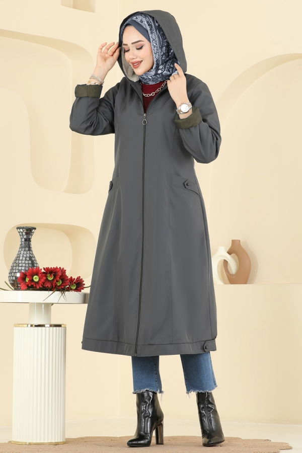 Modaselvim Topper Coat 2825MSA980 Smoked