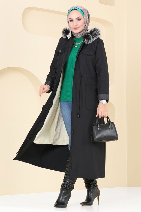 Modaselvim Topper Coat 3024KTR750 Black