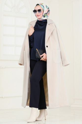 D.F.L. - Coat 3084DFL152 Stone