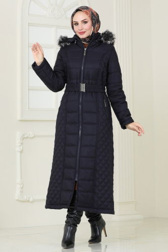 H.N.Z. - Coat 3100HN394 Navy Blue