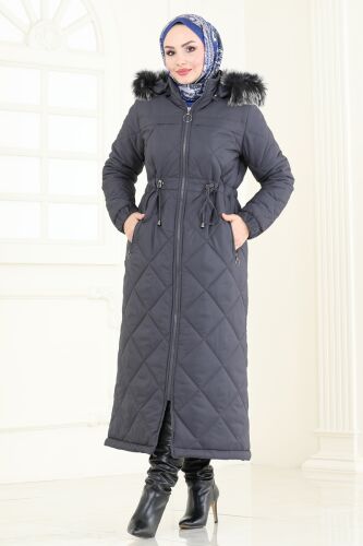 H.N.Z. - Coat 3105HN394 Anthracite