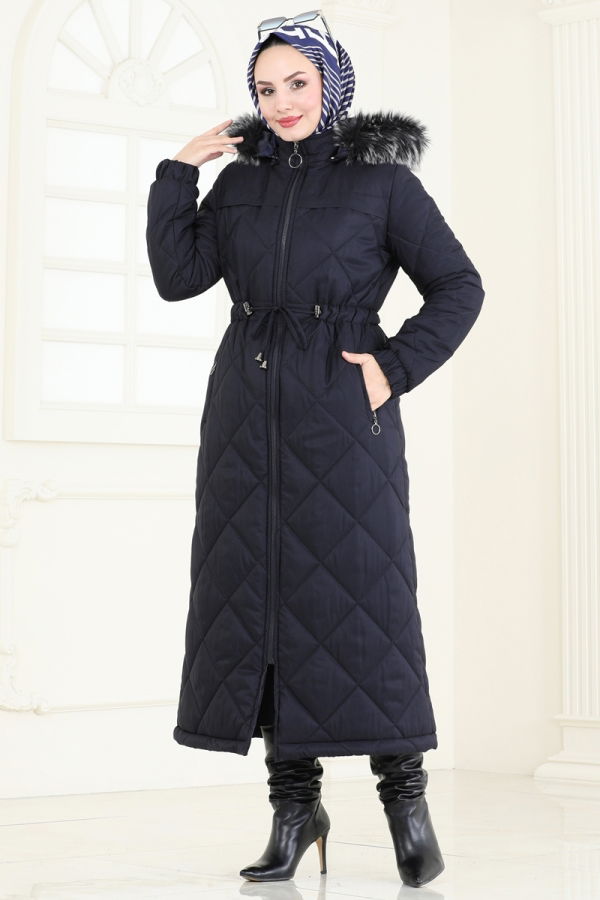 Coat 3105HN394 Navy Blue - 3