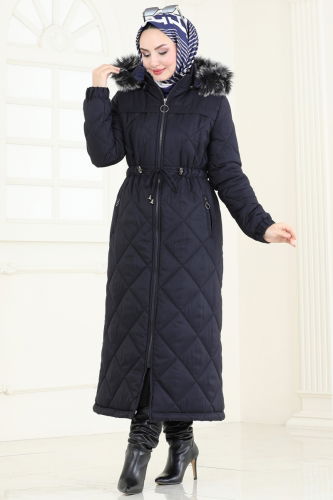 Coat 3105HN394 Navy Blue - 2