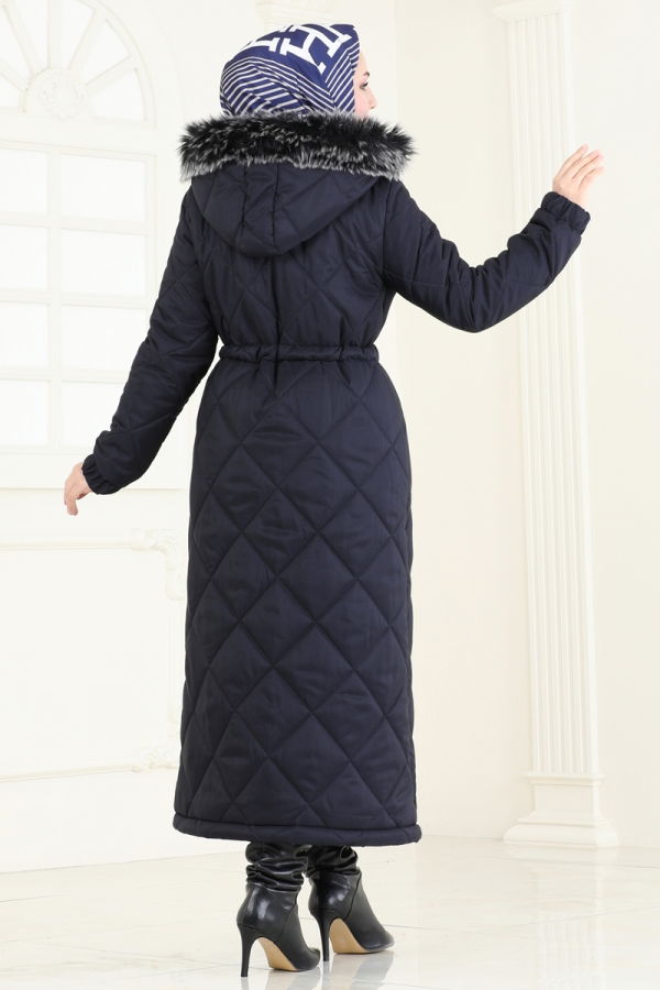 Coat 3105HN394 Navy Blue - 5