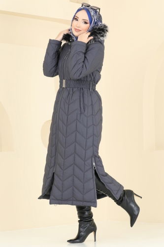 H.N.Z. - Coat 3106HN394 Anthracite