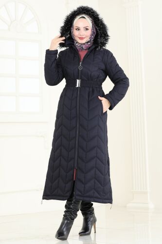 Coat 3106HN394 Navy Blue 