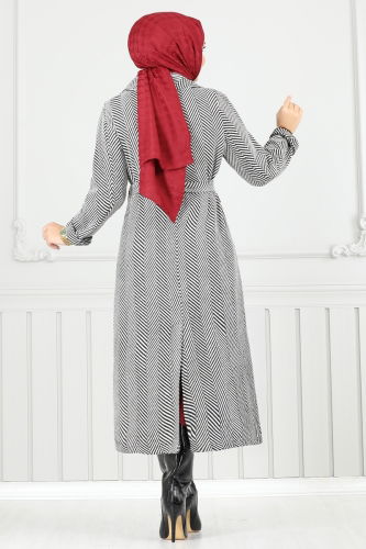 moda selvim Coat 319EVO1066 Ecru - Thumbnail