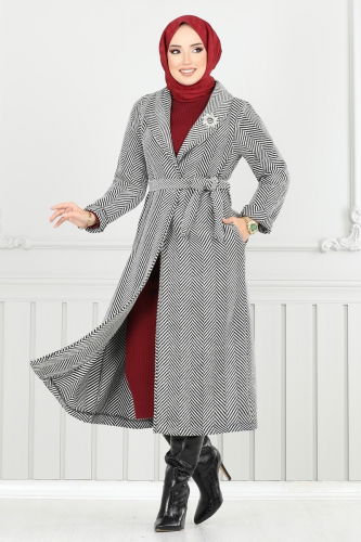 E.V.O. - Coat 319EVO1066 Ecru