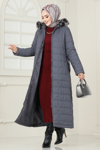 H.N.Z. - Coat 3907HN218 Anthracite