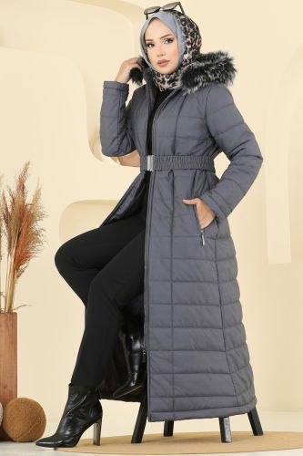 H.N.Z. - Coat 3907HN218 Anthracite