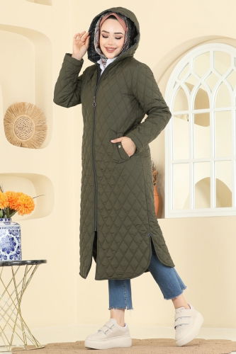 H.N.Z. - Coat 4009HN394 Khaki