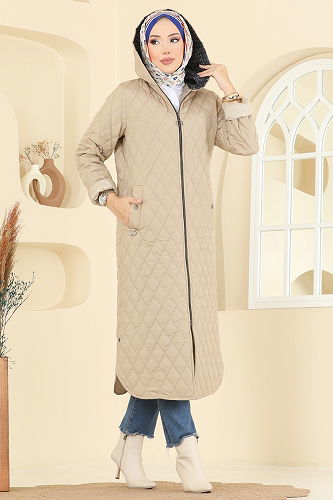 moda selvim Coat 4009HN394 Vision - Thumbnail