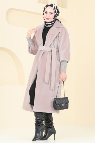 moda selvim Coat 4405AL357 Dark Vision - Thumbnail