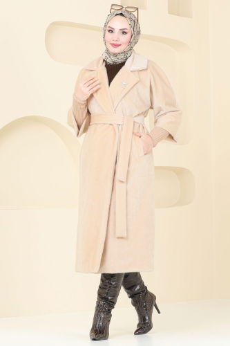 moda selvim Coat 4405AL357 Vision - Thumbnail