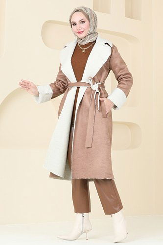 moda selvim Coat 5959BSK463 Vision - Thumbnail