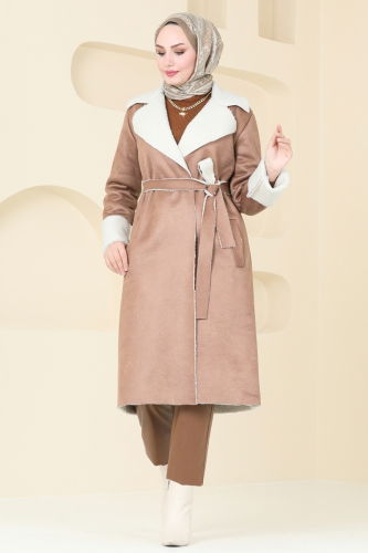 moda selvim Coat 5959BSK463 Vision - Thumbnail