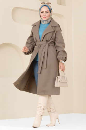 moda selvim Coat 6110BSK463 Vision - Thumbnail