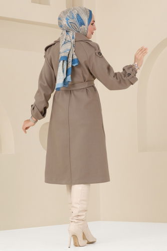 moda selvim Coat 6110BSK463 Vision - Thumbnail