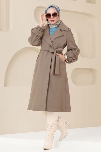 moda selvim Coat 6110BSK463 Vision - Thumbnail