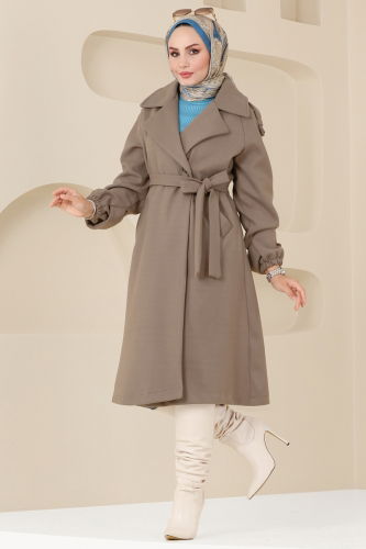 moda selvim Coat 6110BSK463 Vision - Thumbnail