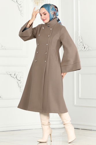 moda selvim Coat 6111BSK463 Vision - Thumbnail