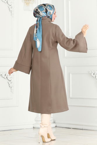 moda selvim Coat 6111BSK463 Vision - Thumbnail