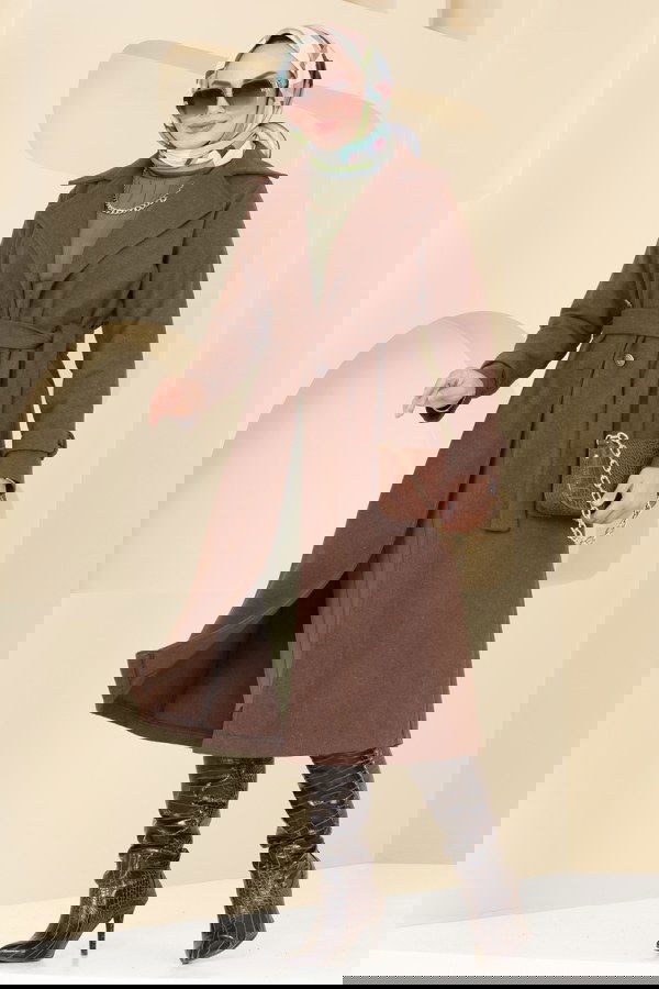 Modaselvim NET 20%+20% DISCOUNT IN THE CARD Coat 6121BSK463 Brown