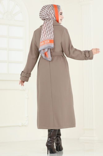 moda selvim Coat 6125BSK463 Vision - Thumbnail