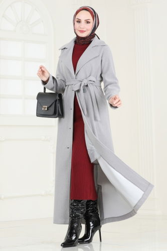 B.İ.S.S.K. - Coat 6143BSK463 Gray