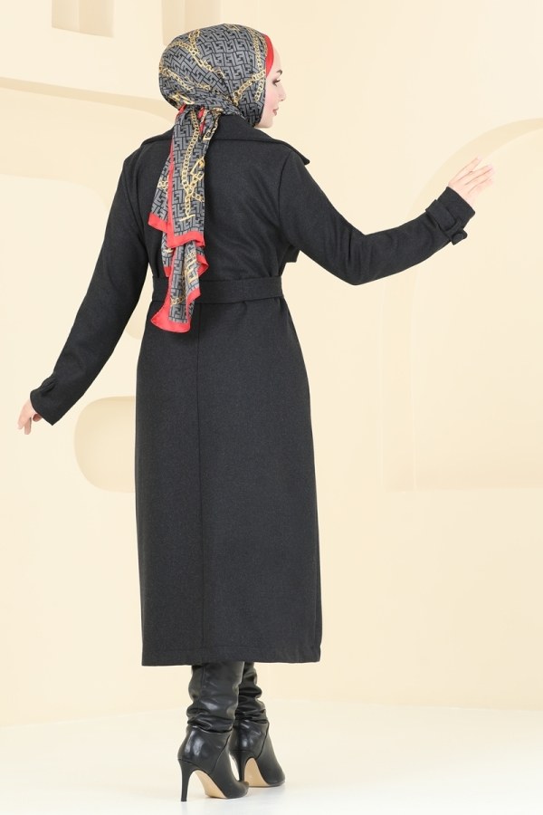 Coat 6144BSK463 Anthracite - 5