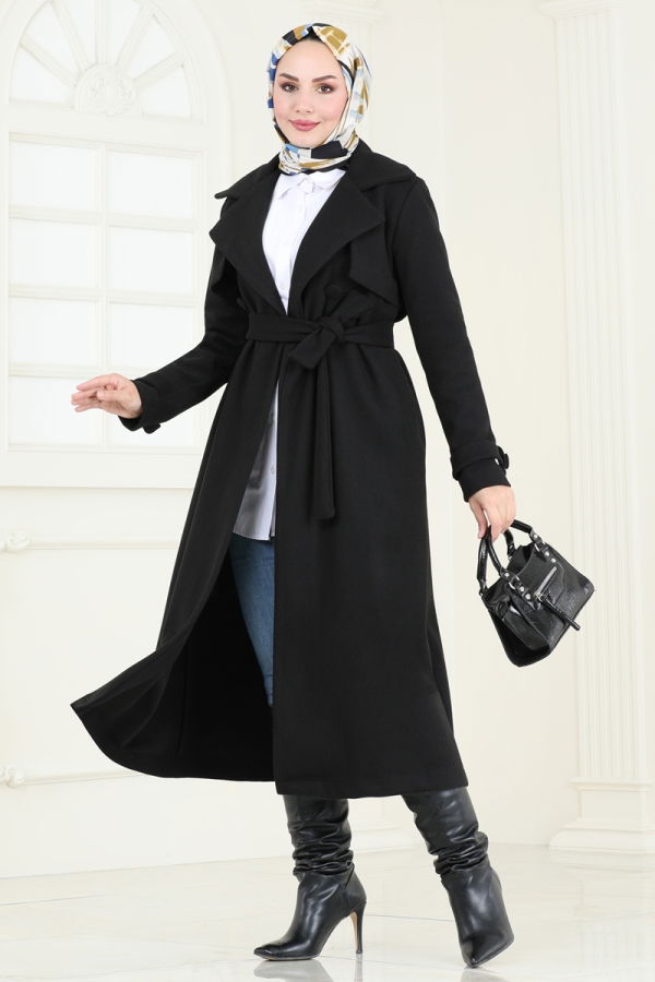 Modaselvim Topper Coat 6144BSK463 Black