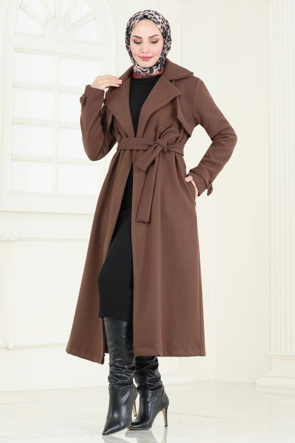 Coat 6144BSK463 Brown - 2