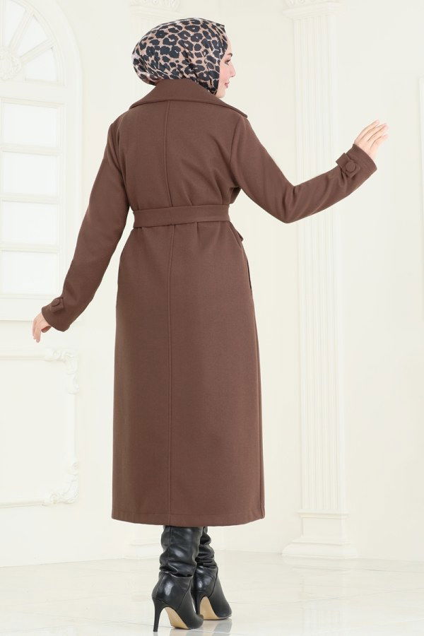 Coat 6144BSK463 Brown - 4