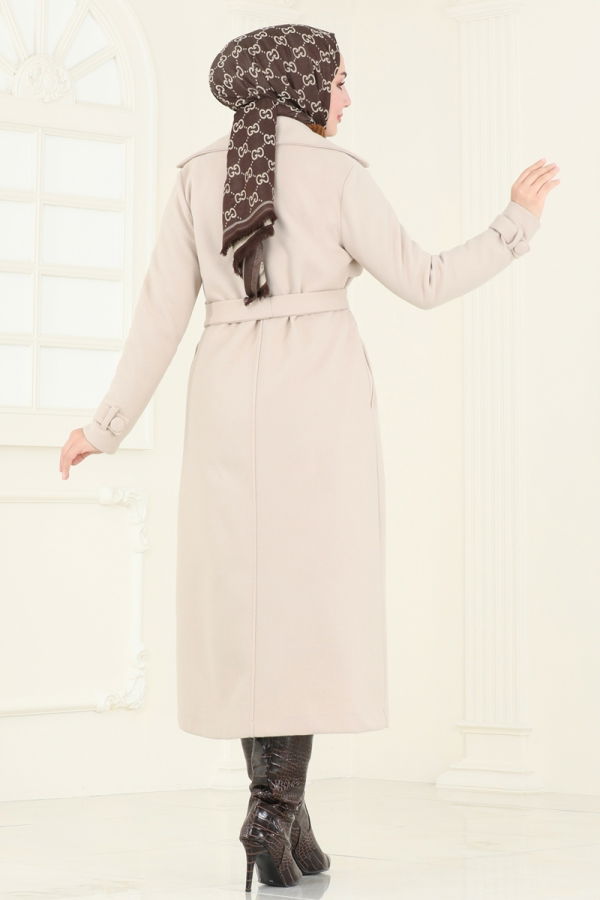 Coat 6144BSK463 Stone - 4