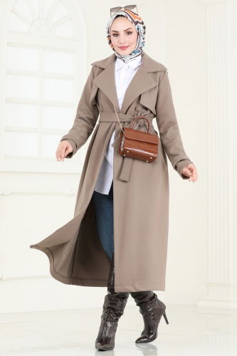 moda selvim Coat 6144BSK463 Vision - Thumbnail