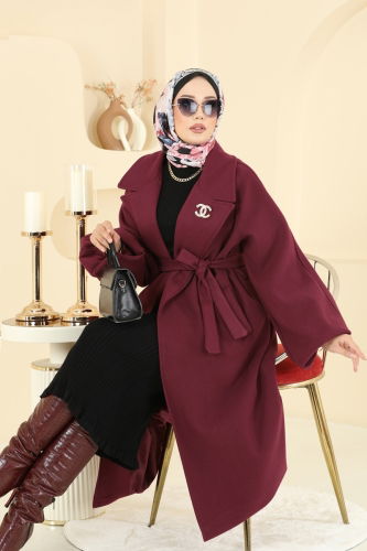 B.İ.S.S.K. - Coat 6163BSK463 Burgundy