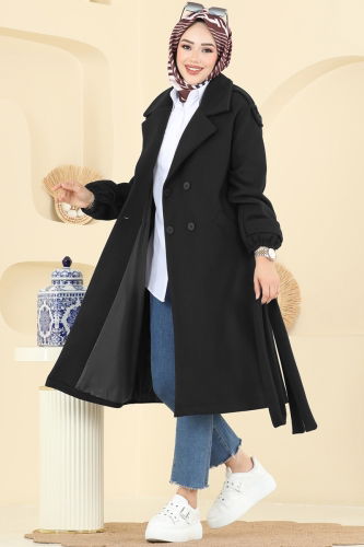 B.İ.S.S.K. - Coat 6243BSK463 Black