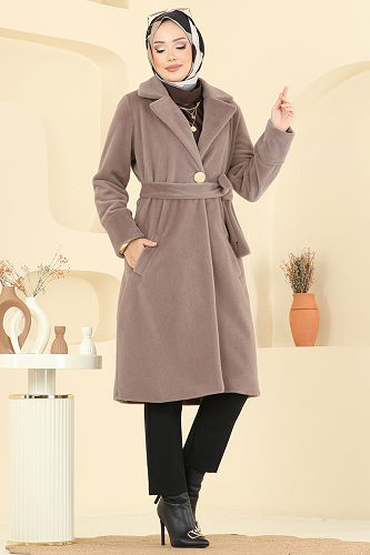 moda selvim Coat 6245BSK463 Vision - Thumbnail