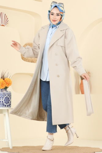 B.İ.S.S.K. - Coat 6253BSK463 Stone